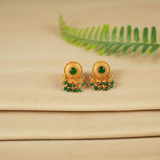 Classic Round Beaded Earrings