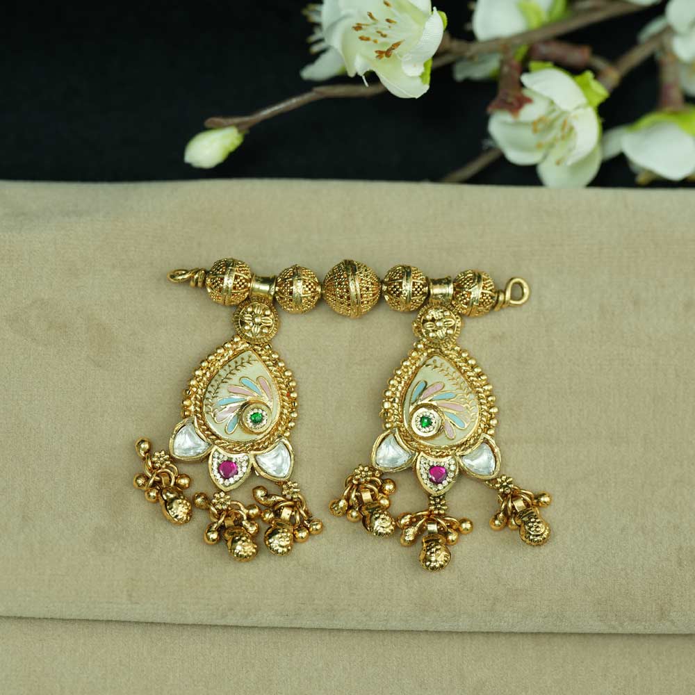 Royal Rajwadi Enamelled Wati Mangalsutra