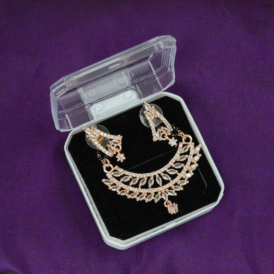 Ishira Rose Gold Mangalsutra Set