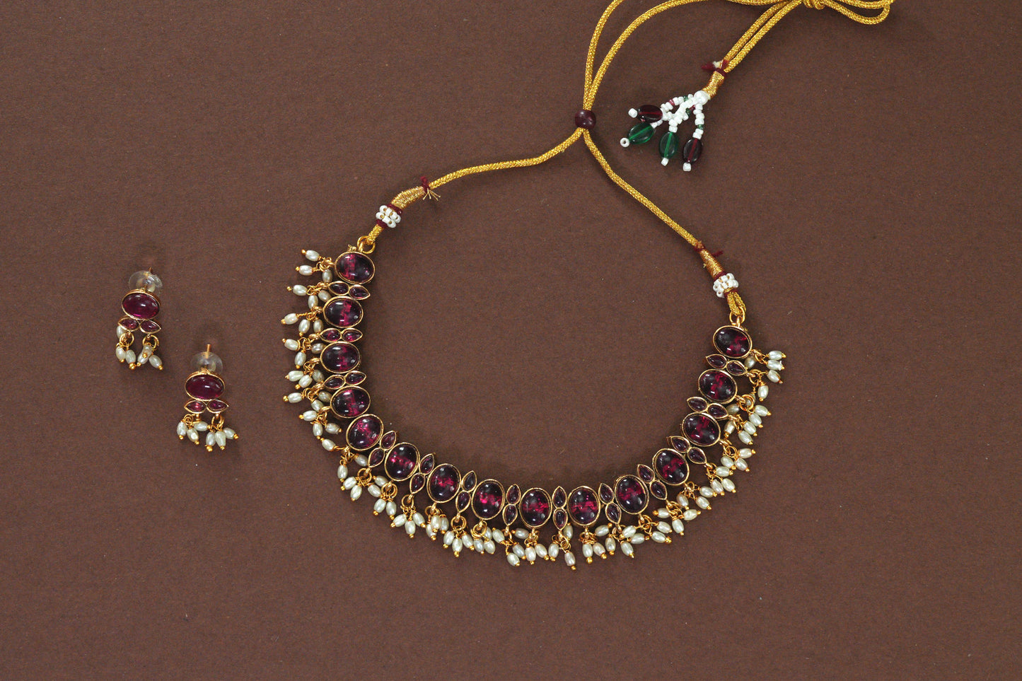 Revya Twin Charm Reversible Necklace Set