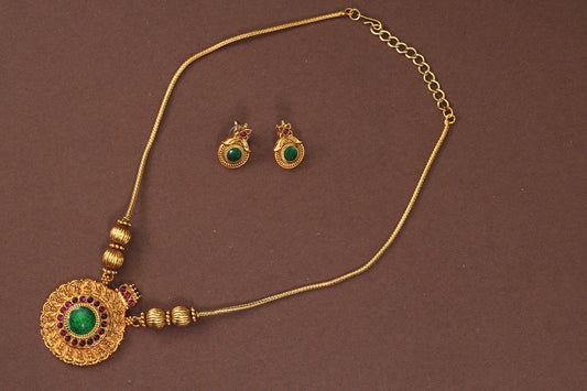 Divya Chakra Antique Necklace Set