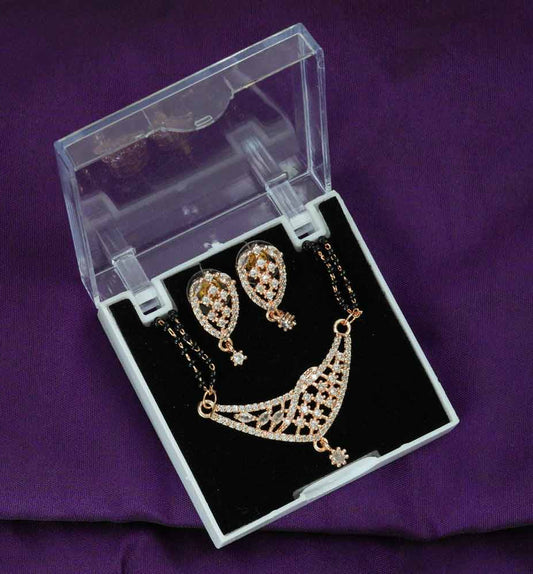 Roshni Rose Gold Mangalsutra Set