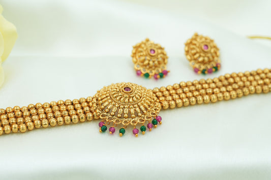 Premium Choker with matching earrings 