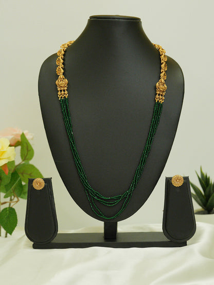 Harini Emerald Beads Haar Set