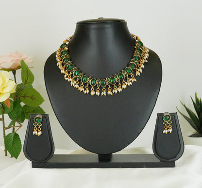 Revya Twin Charm Reversible Necklace Set