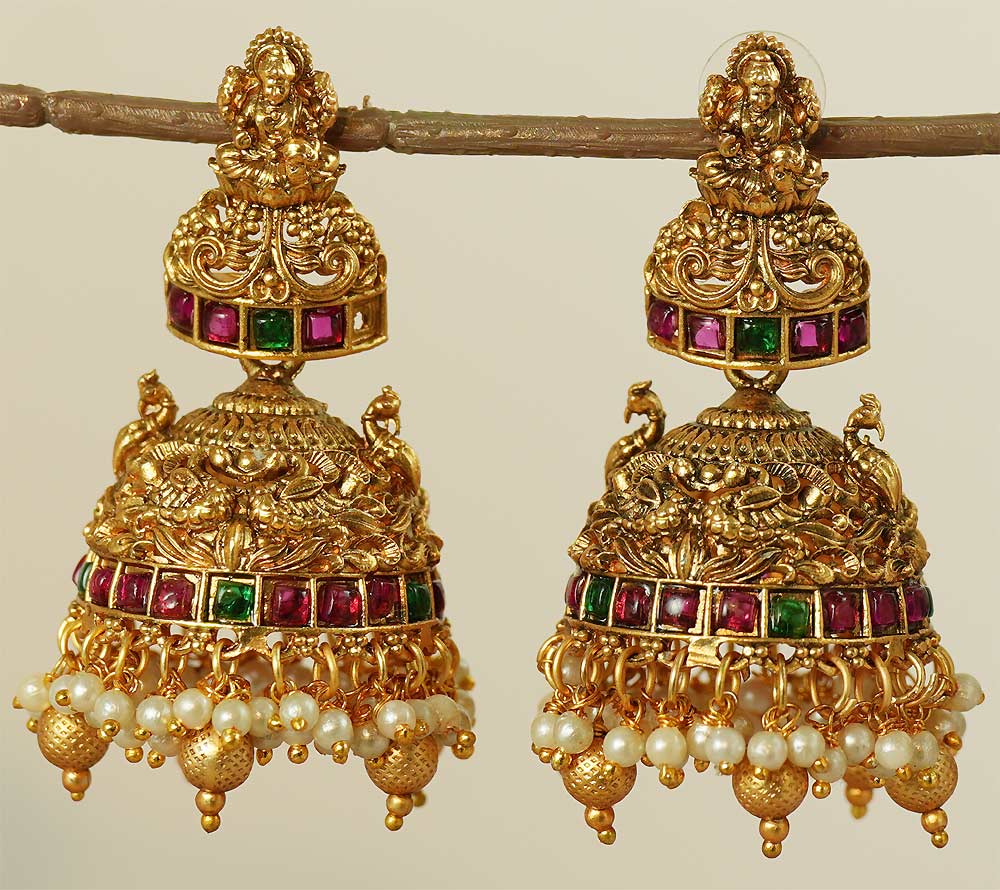Royal Heritage Temple Jhumkas
