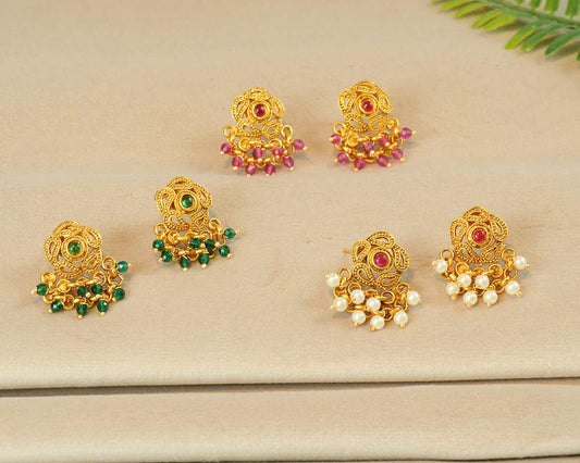 Petal Glow Stud Earrings