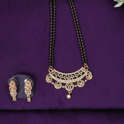 Kritika Arch Rose Gold Mangalsutra Set