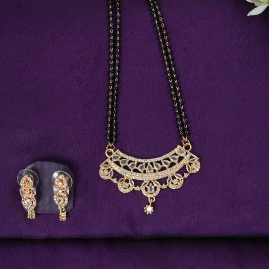 Kritika Arch Rose Gold Mangalsutra Set