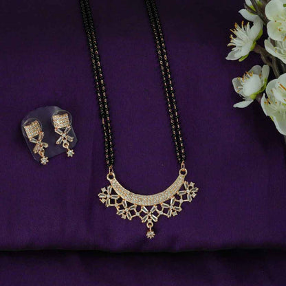 Tanvika Rose Gold Mangalsutra Set