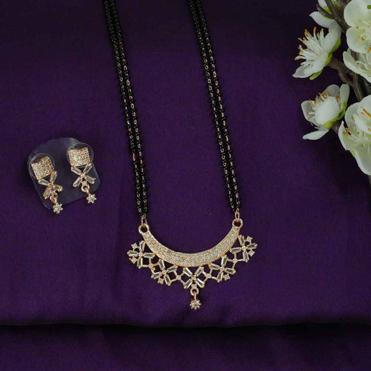 Tanvika Rose Gold Mangalsutra Set