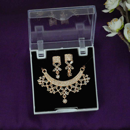 Tanvika Rose Gold Mangalsutra Set