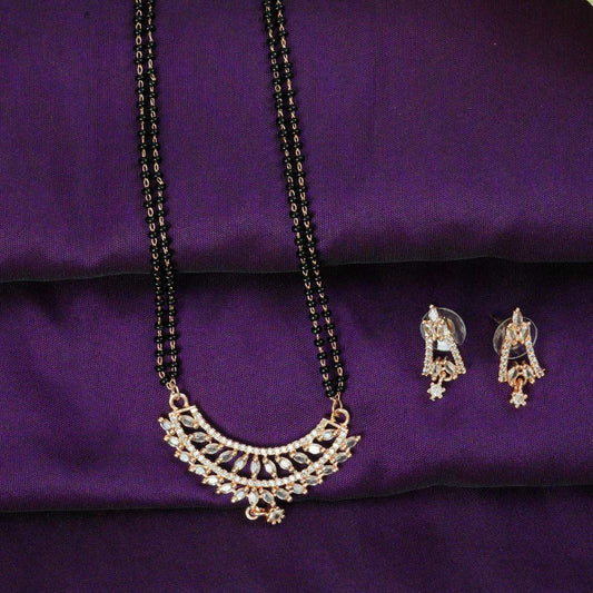 Ishira Rose Gold Mangalsutra Set