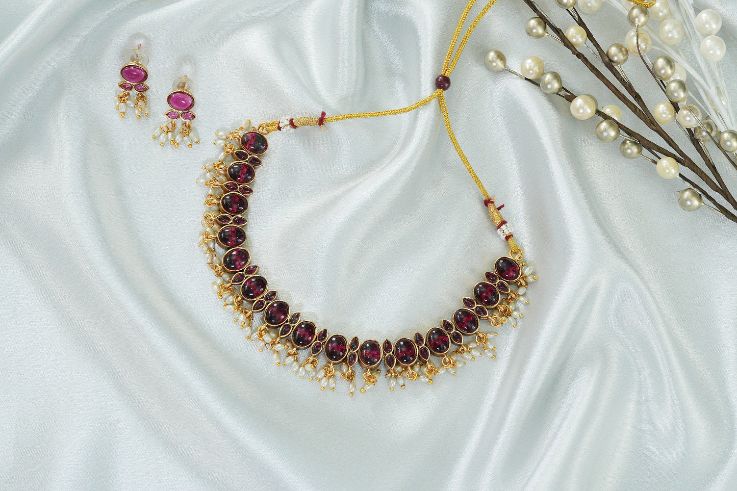 Revya Twin Charm Reversible Necklace Set