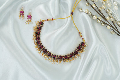 Revya Twin Charm Reversible Necklace Set