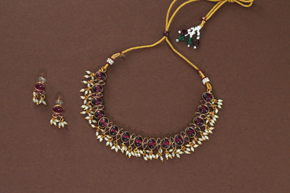 Revya Twin Charm Reversible Necklace Set