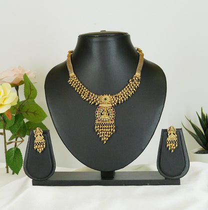 Devi Radiance Temple Necklace Set