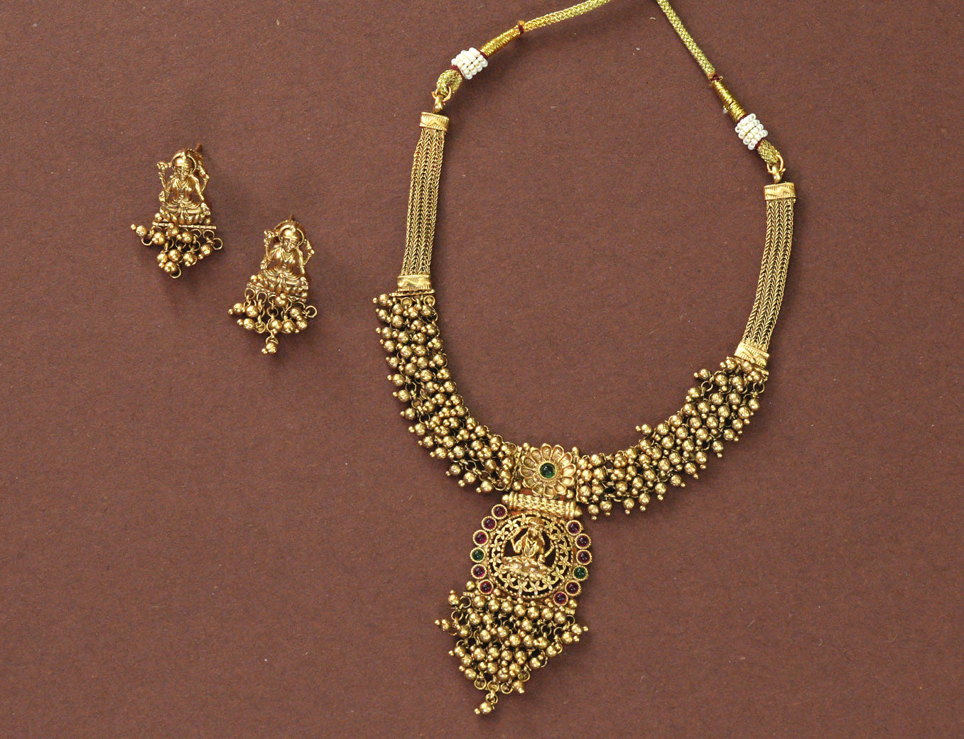 Devi Radiance Temple Necklace Set