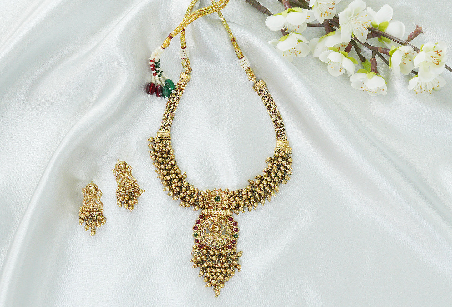 Devi Radiance Temple Necklace Set