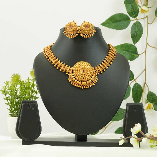 Surya Mandala Necklace Set