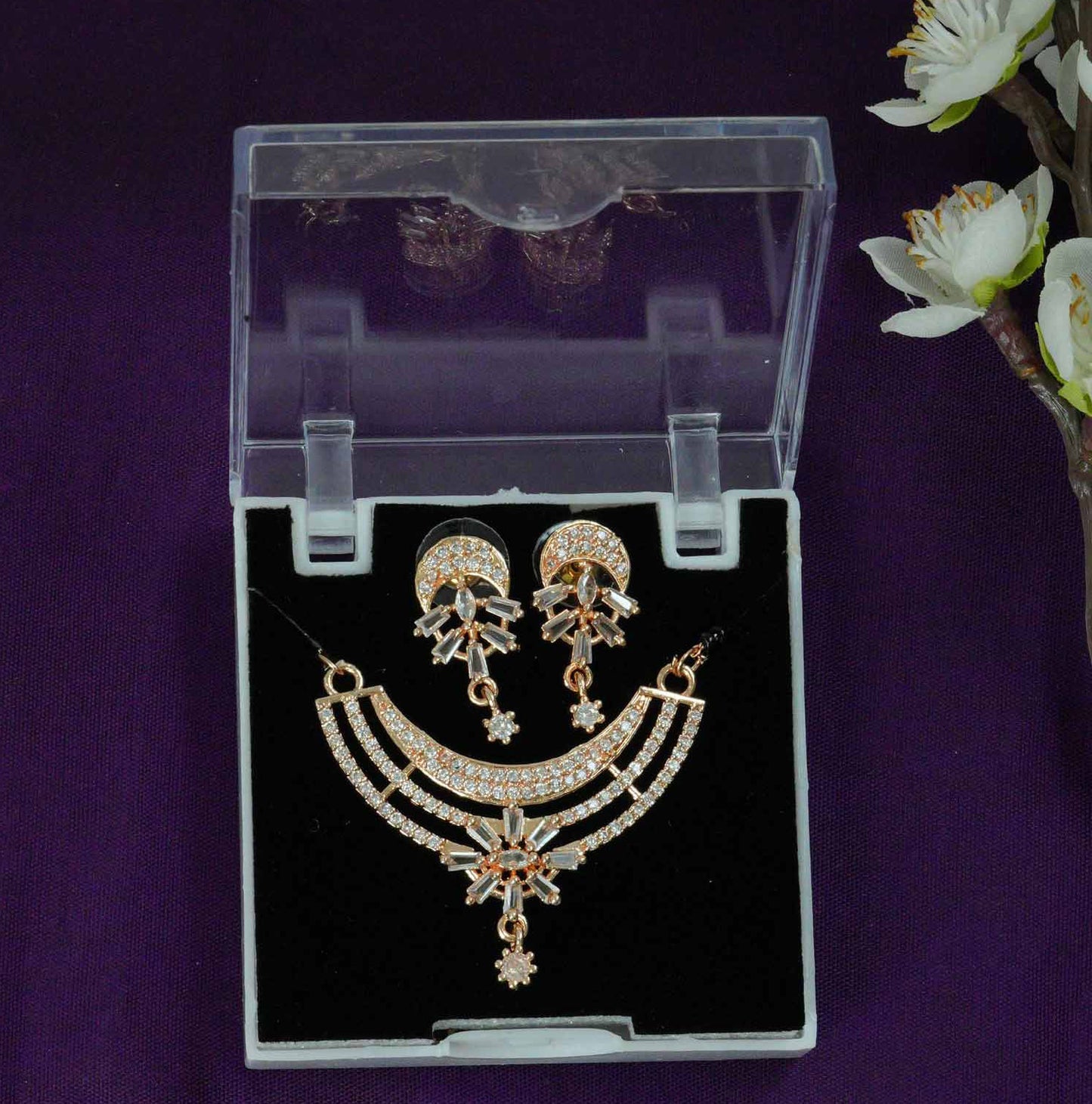 Aarohi Rose Gold Mangalsutra set