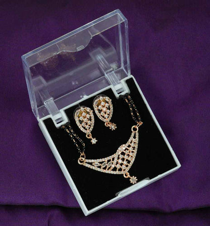 Roshni Rose Gold Mangalsutra Set